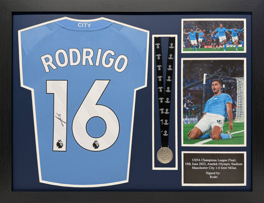 Rodri Signed Manchester City Shirt