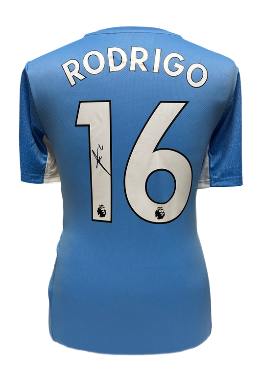 Rodri Signed 22/23 Manchester City Shirt