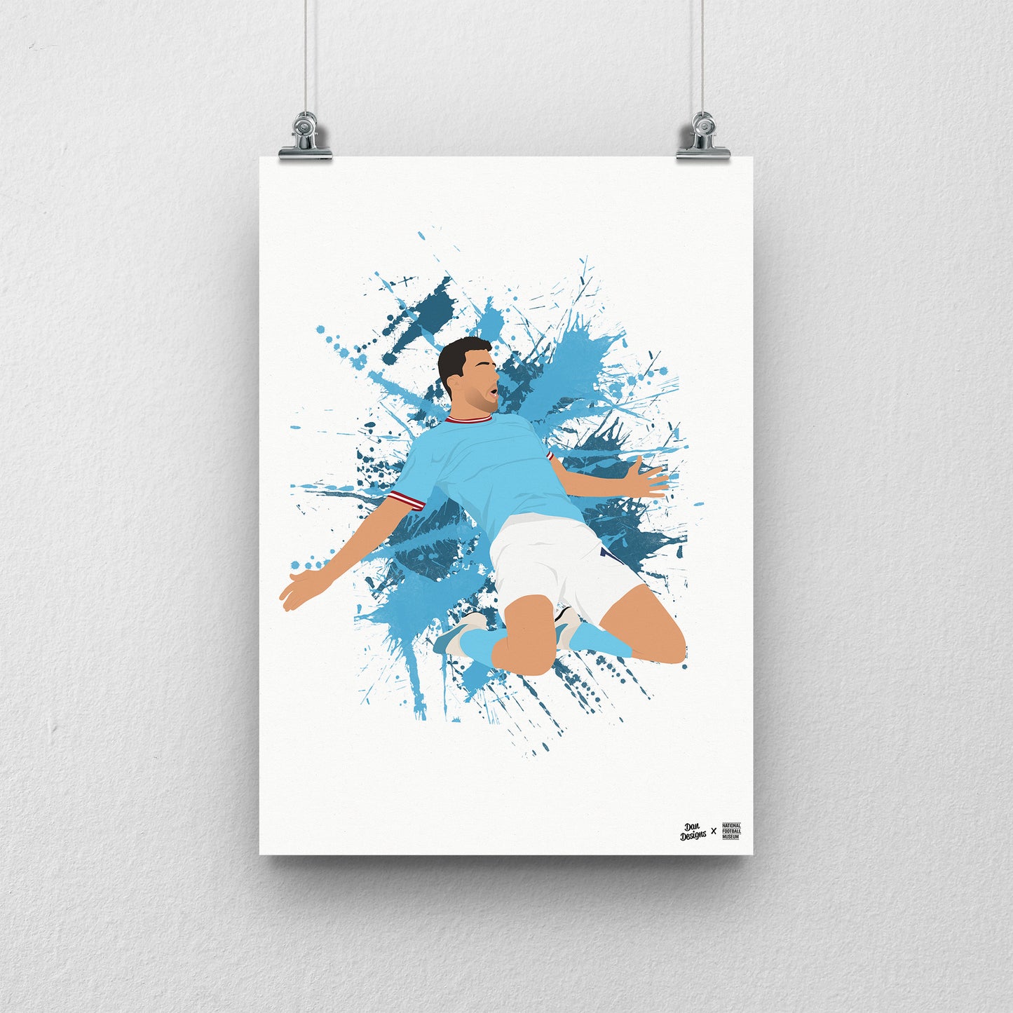 Rodri Manchester City A3 Print - DanDesignsGB