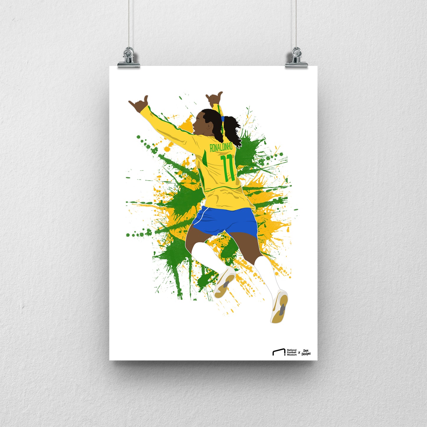 Ronaldinho Brazil Print - DanDesignsGB