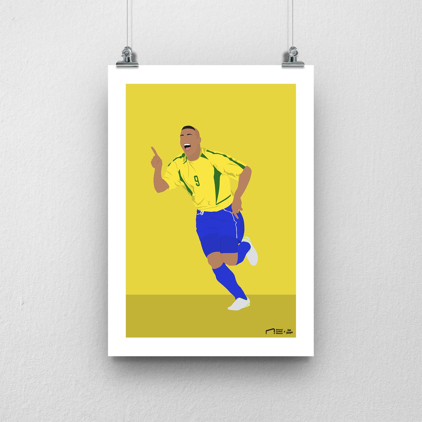 Ronaldo Brazil Print - DanDesignsGB