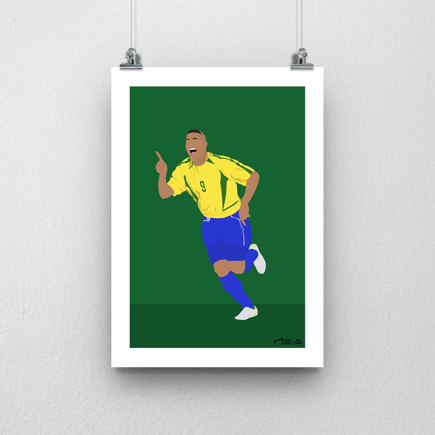 Ronaldo Brazil Print - DanDesignsGB
