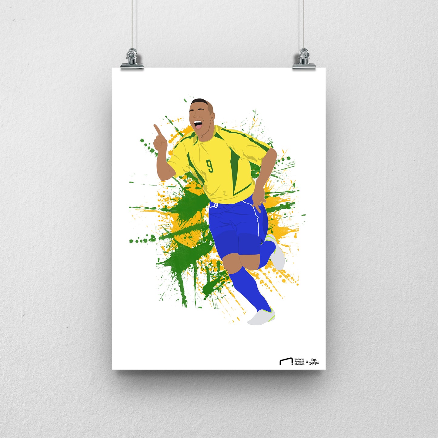 Ronaldo Brazil Print - DanDesignsGB