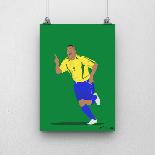 Ronaldo Brazil Print - DanDesignsGB