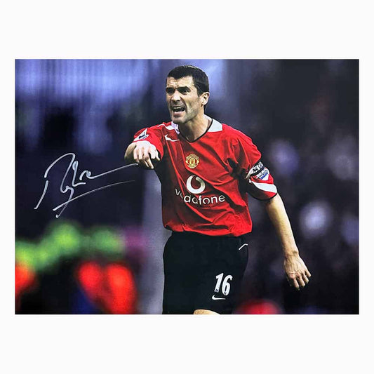 Roy Keane Signed Manchester United Photo