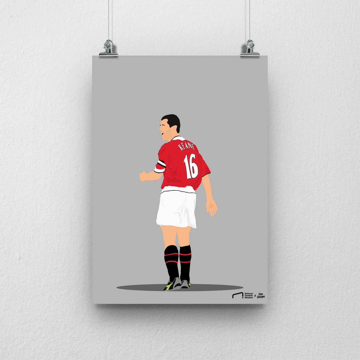 Roy Keane Print - DanDesignsGB