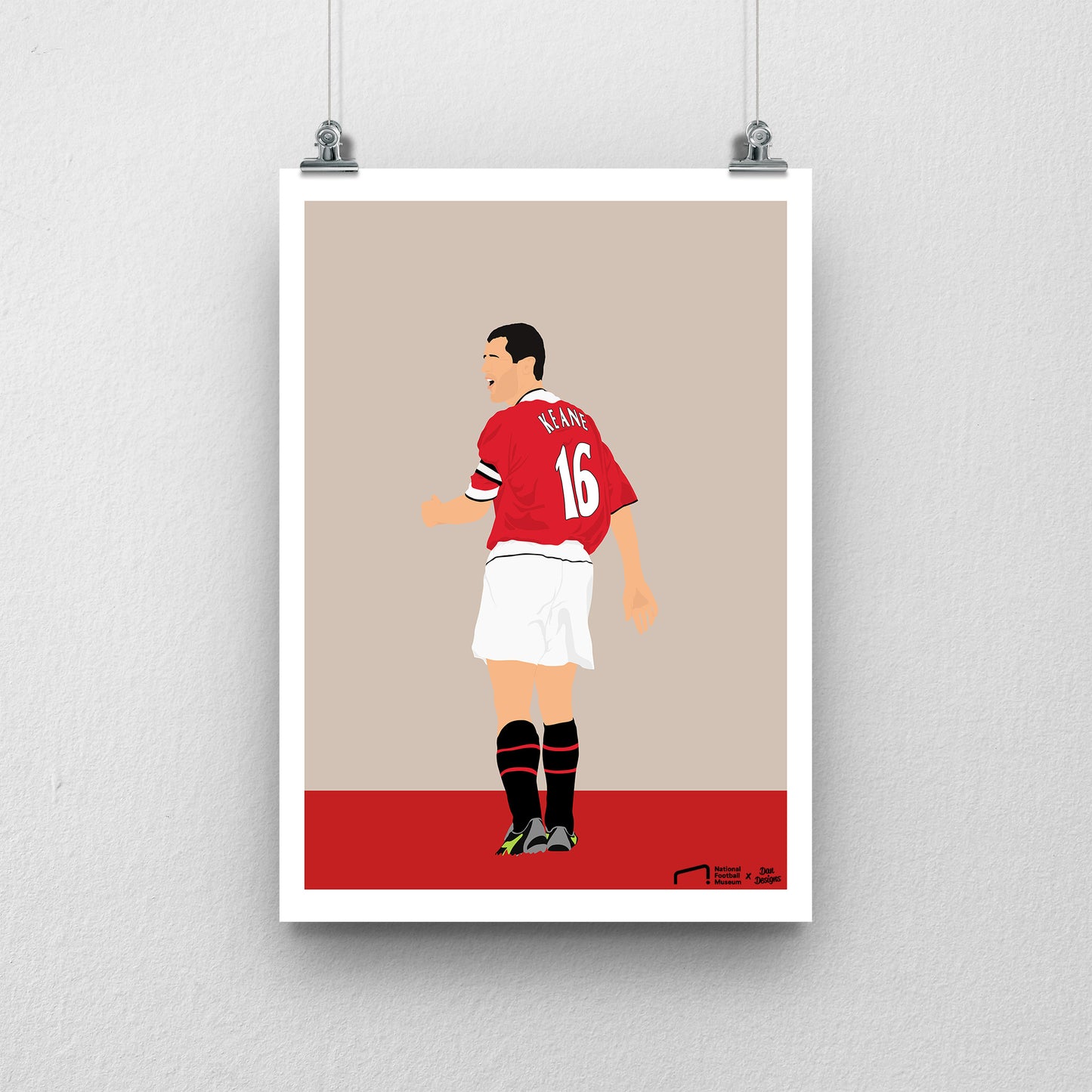 Roy Keane Print - DanDesignsGB