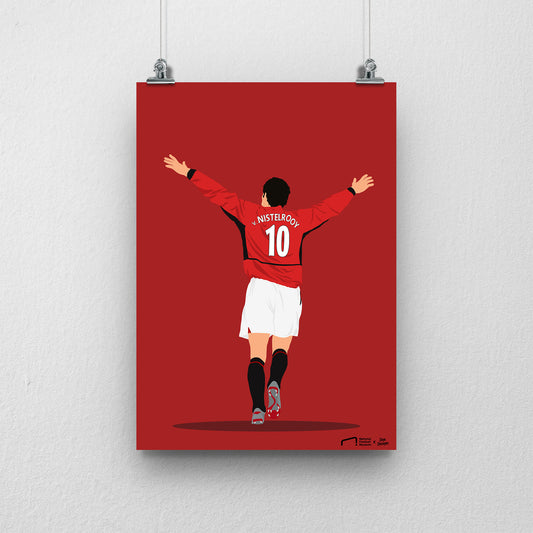 Ruud Van Nistelrooy Print - DanDesignsGB