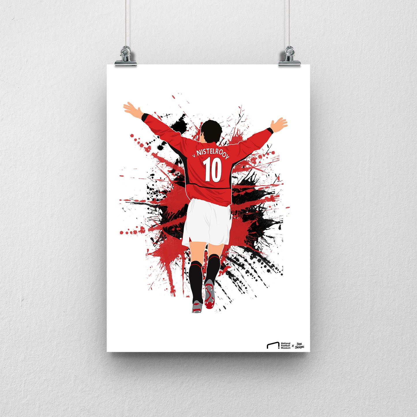 Ruud Van Nistelrooy Print - DanDesignsGB