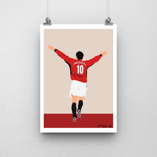 Ruud Van Nistelrooy Print - DanDesignsGB