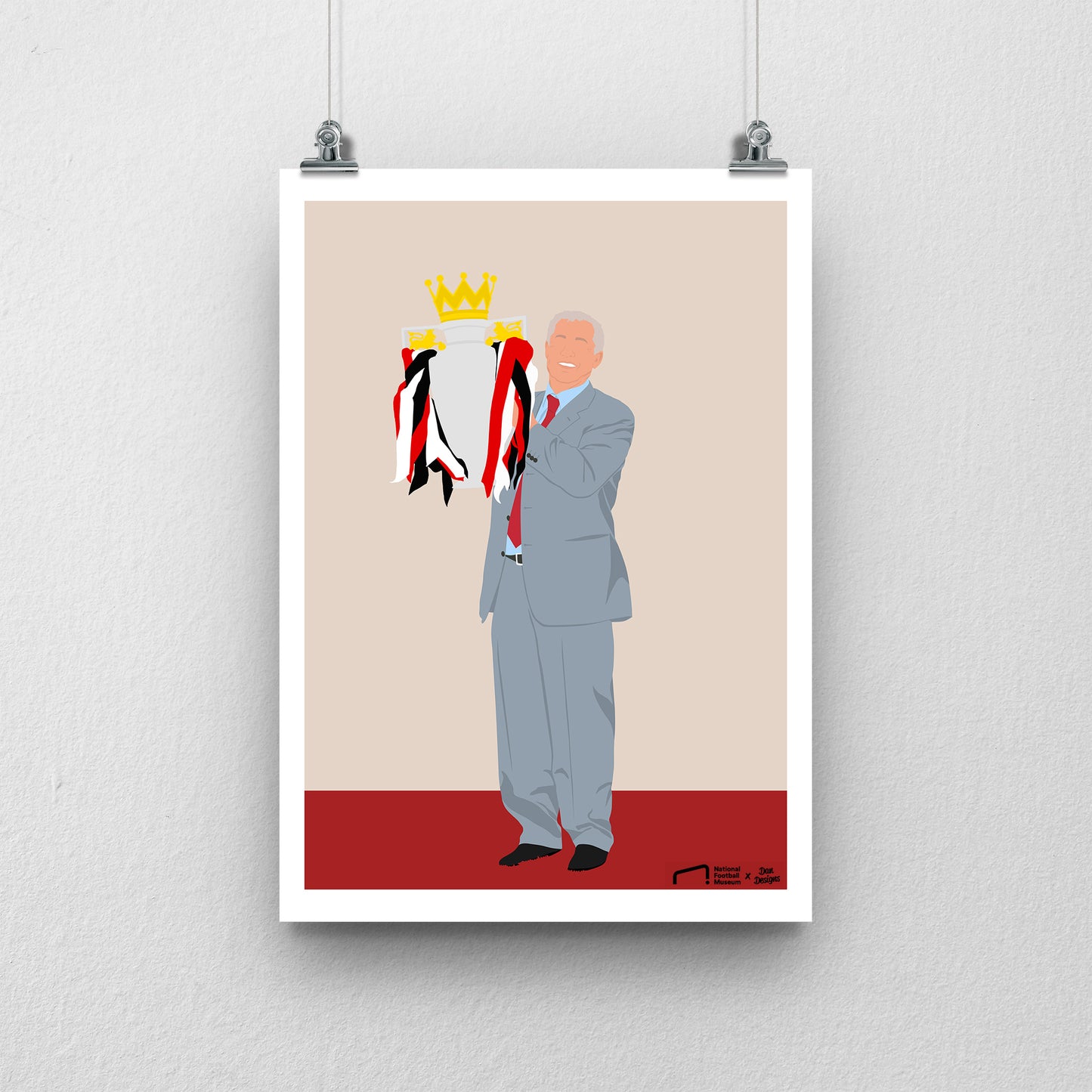 Sir Alex Ferguson Print - DanDesignsGB