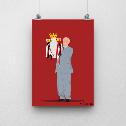 Sir Alex Ferguson Print - DanDesignsGB