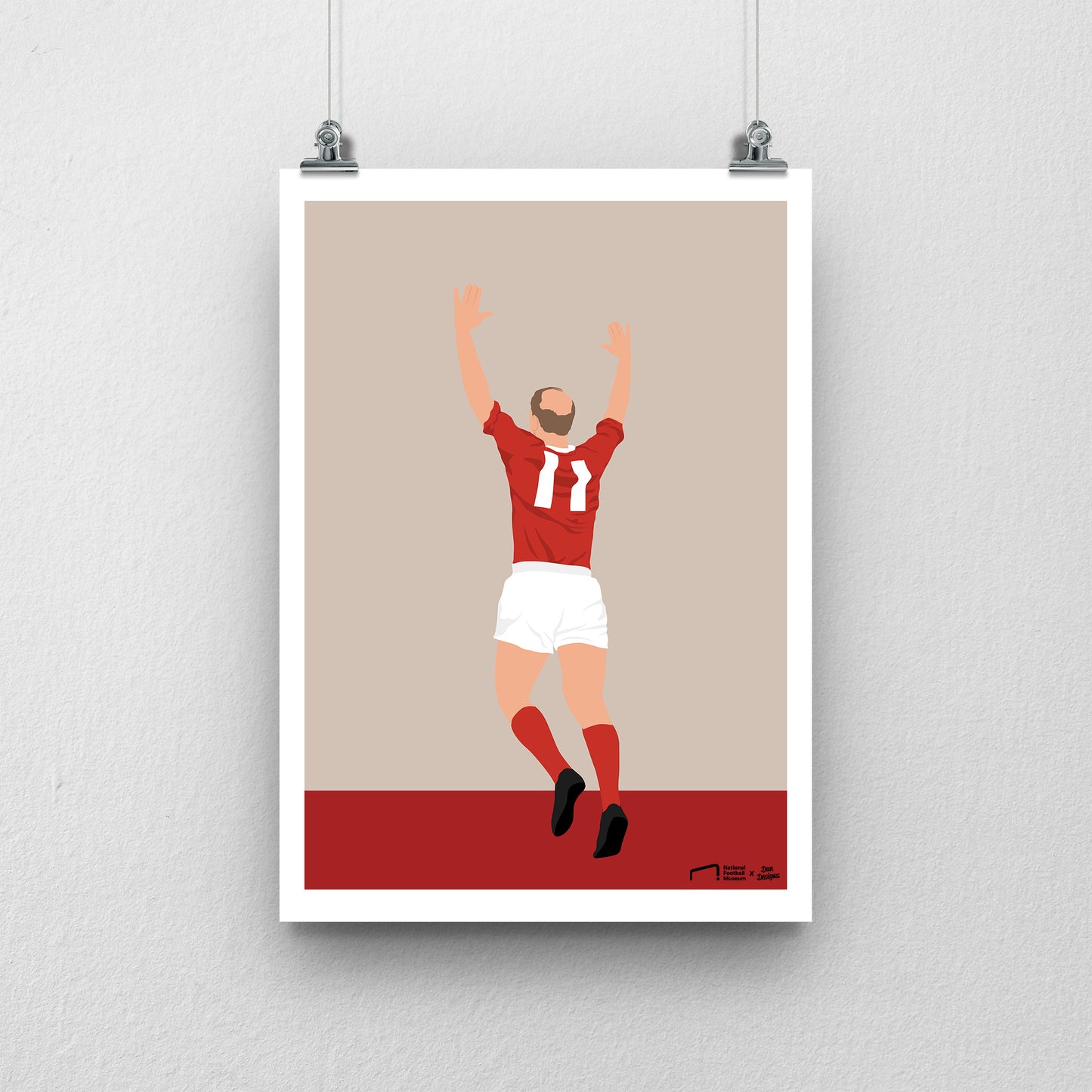 Sir Bobby Charlton Print - DanDesignsGB