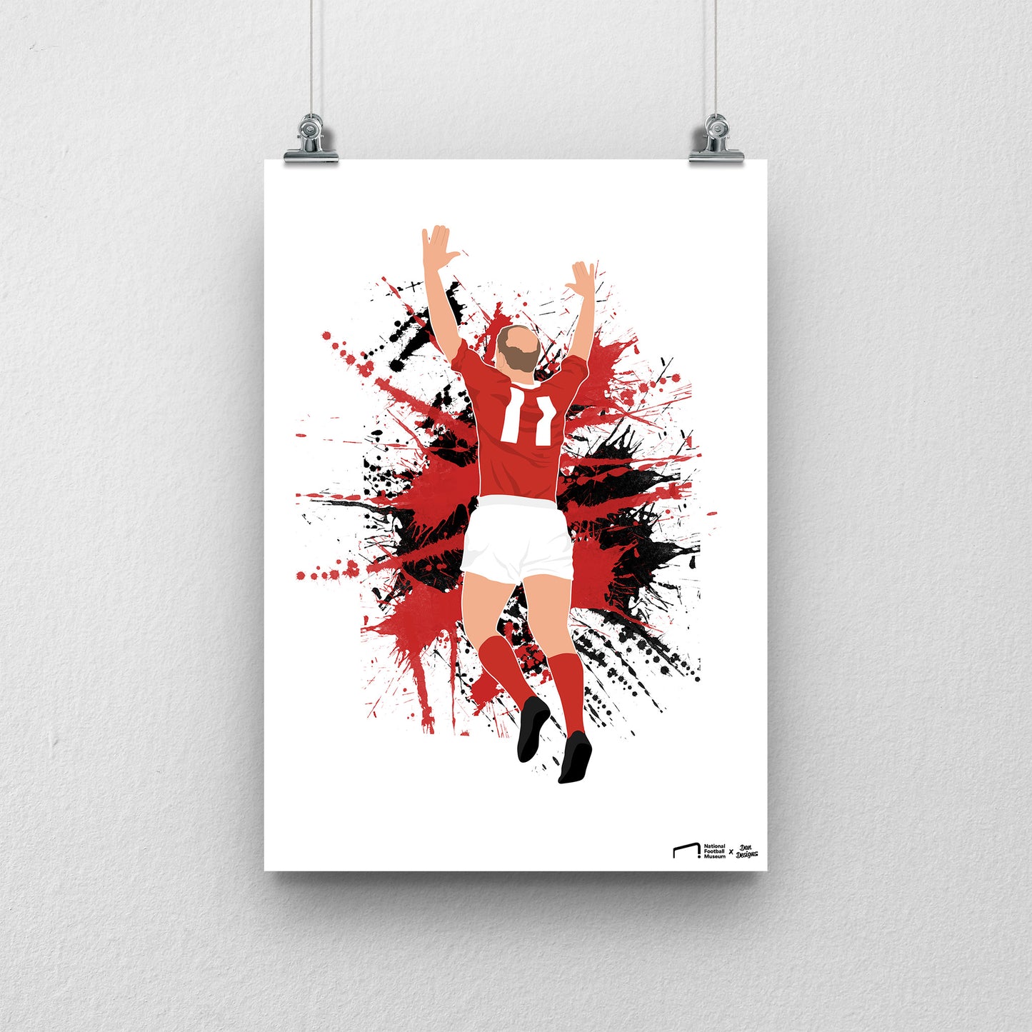 Sir Bobby Charlton Print - DanDesignsGB