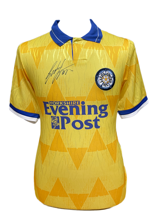 Gordan Strachan Signed Leeds Shirt