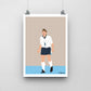 Stuart Pearce England Print - DanDesignsGB