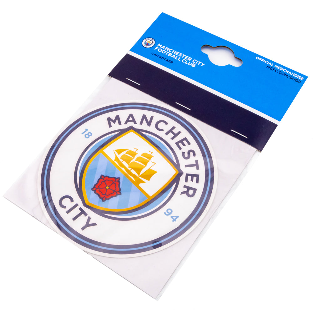 Manchester City FC Crest Circular Sticker – National Football Museum Shop