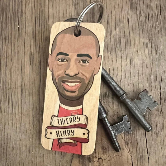 Thierry Henry Wooden Keyring