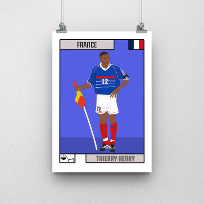 Thierry Henry France Print - DanDesignsGB