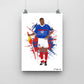 Thierry Henry France Print - DanDesignsGB