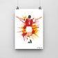 Tony Adams Print - DanDesignsGB