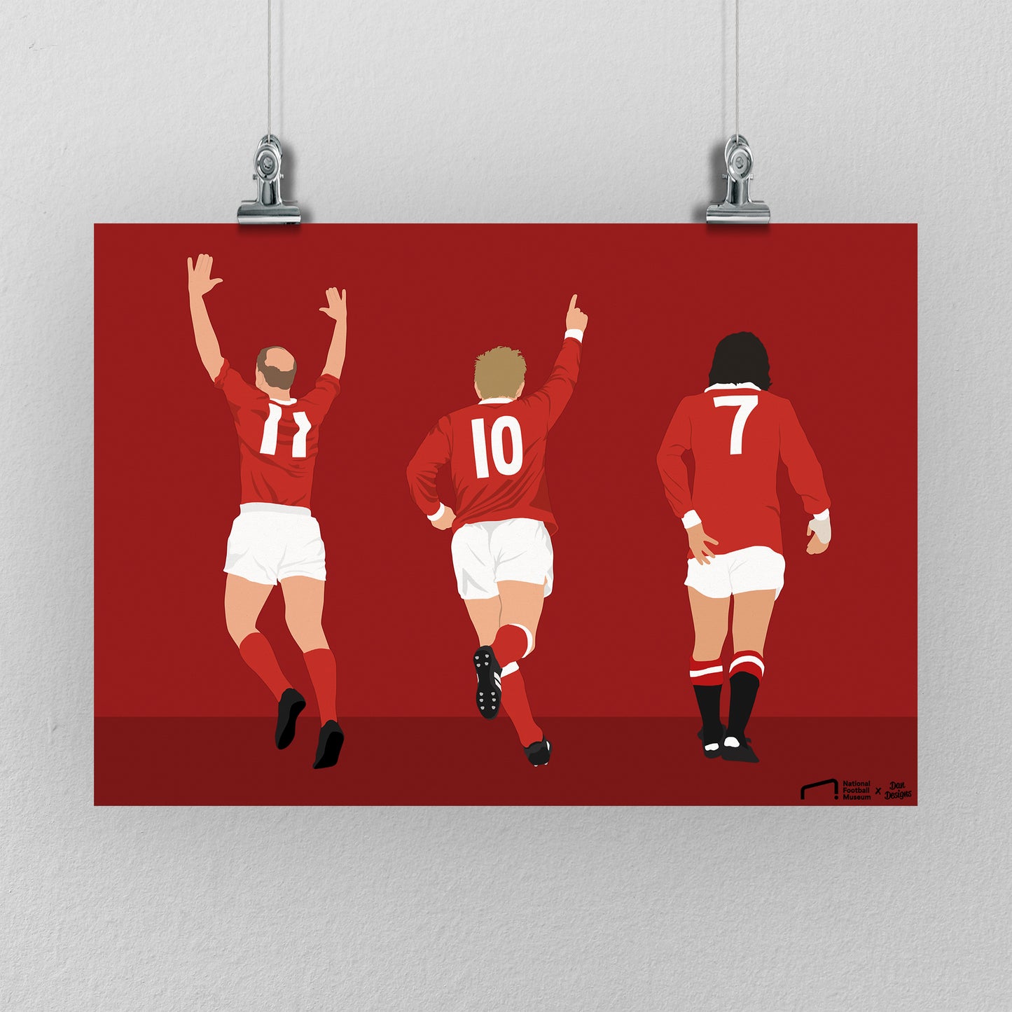 Manchester United Trinity Print - DanDesignsGB