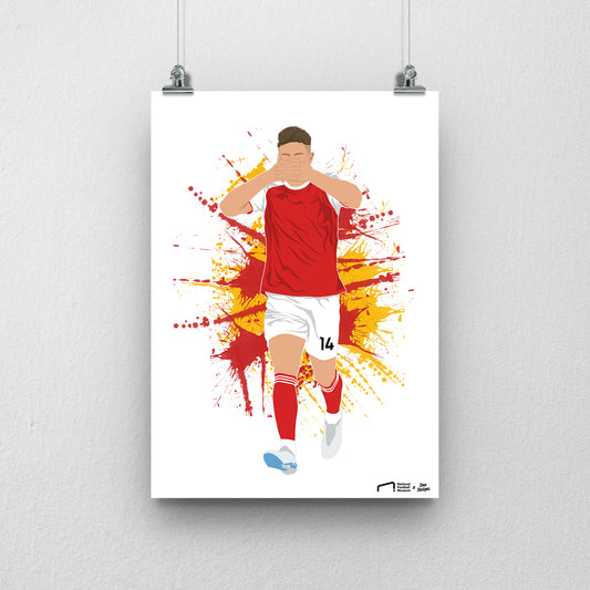Victor Gyokeres Print - DanDesignsGB
