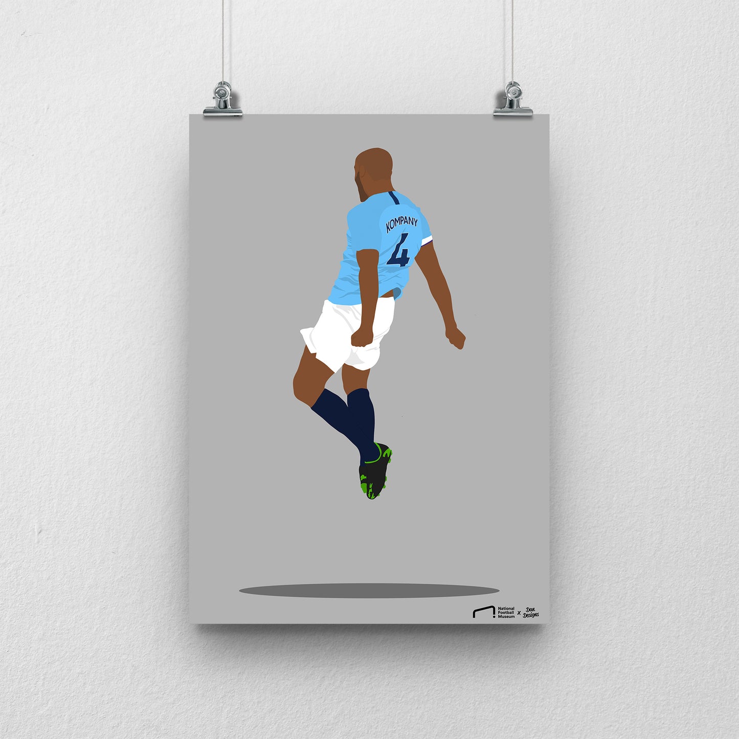 Vincent Kompany Print - DanDesignsGB