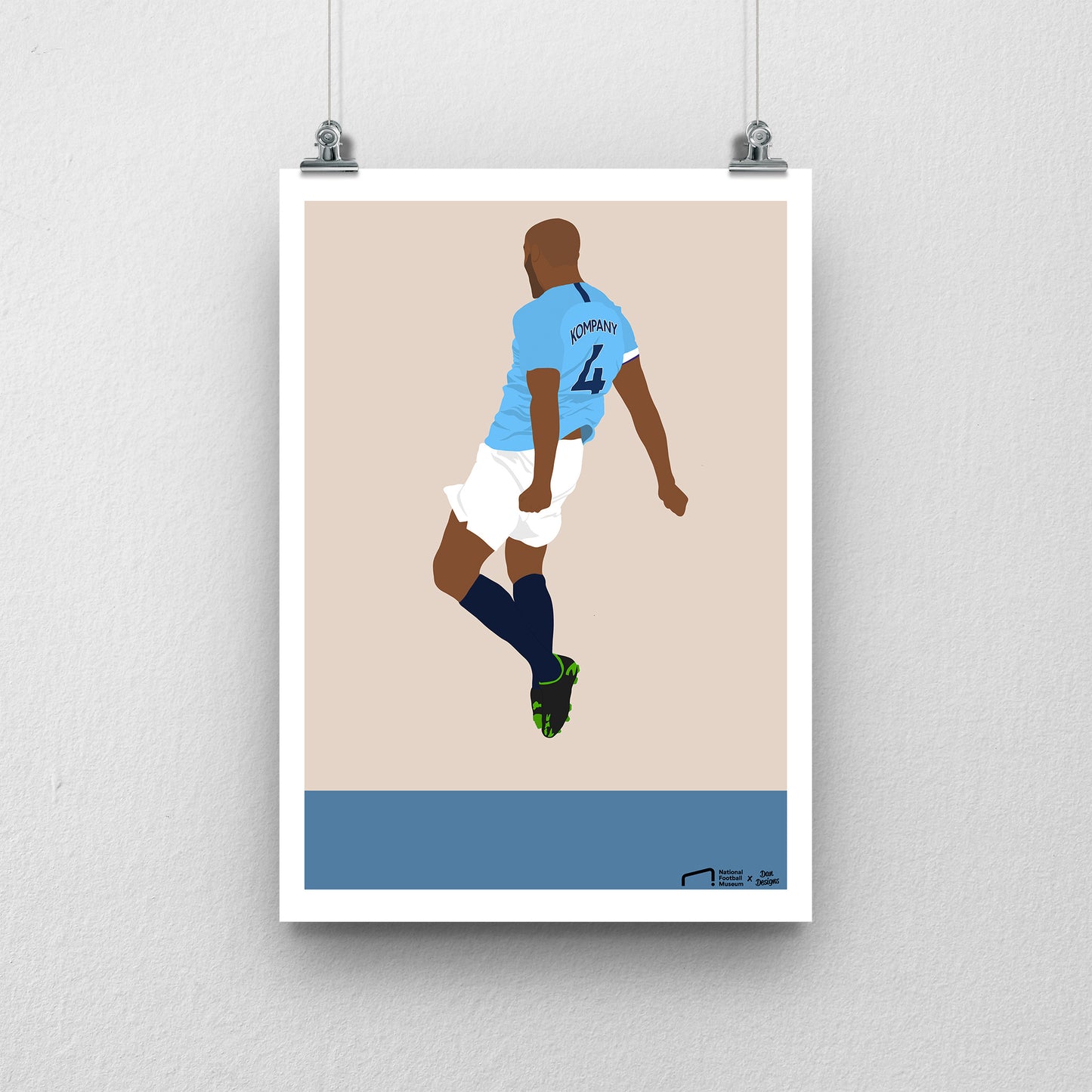 Vincent Kompany Print - DanDesignsGB