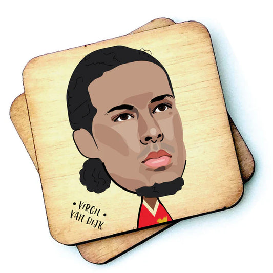 Virgil Van Dijk Wooden Coasters