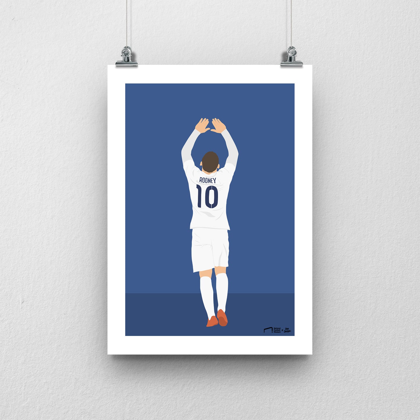 Wayne Rooney England Print - DanDesignsGB