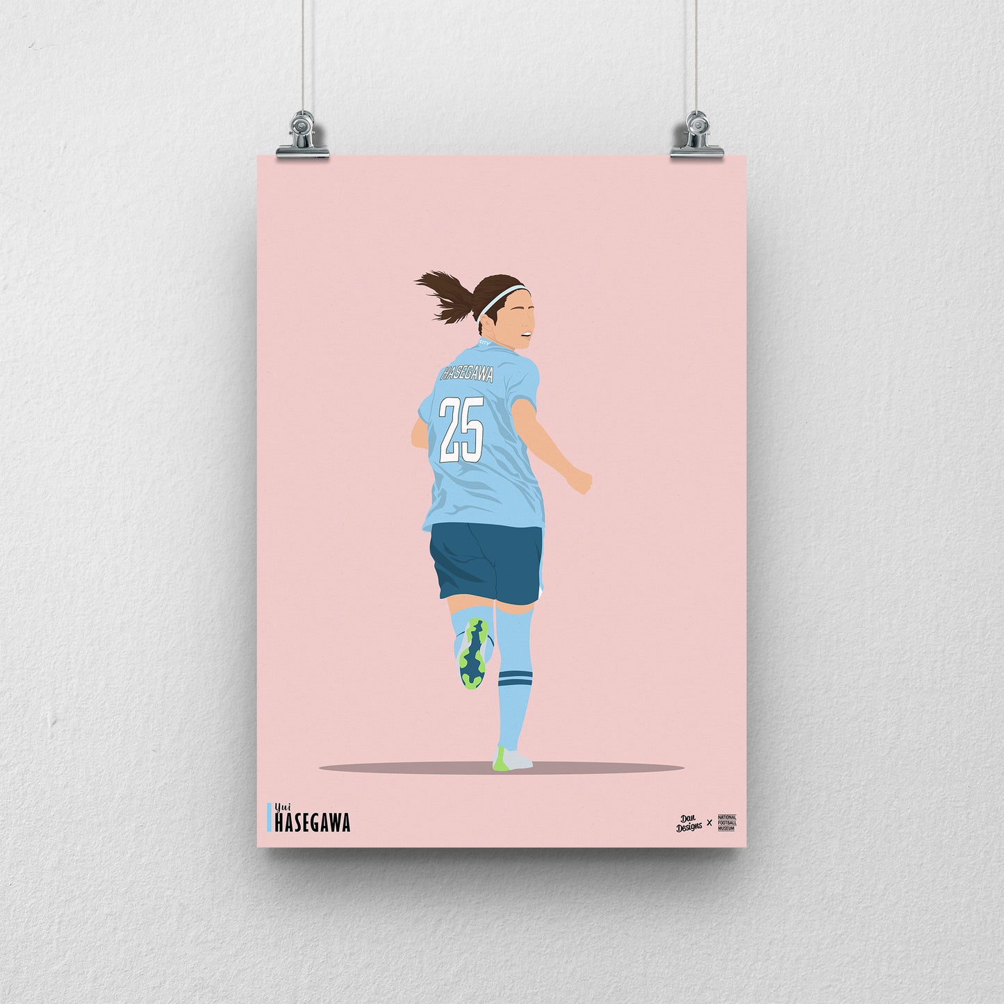 Yui Hasegawa Manchester City Print - DanDesignsGB