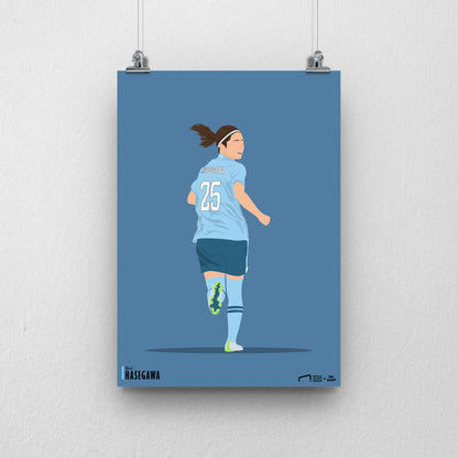 Yui Hasegawa Manchester City Print - DanDesignsGB