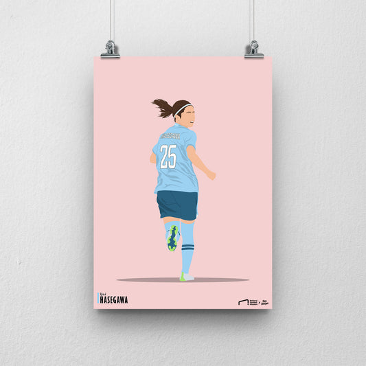 Yui Hasegawa Manchester City Print - DanDesignsGB