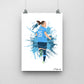 Yui Hasegawa Manchester City Print - DanDesignsGB