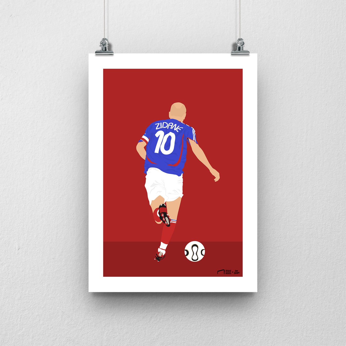 Zidane France Print - DanDesignsGB