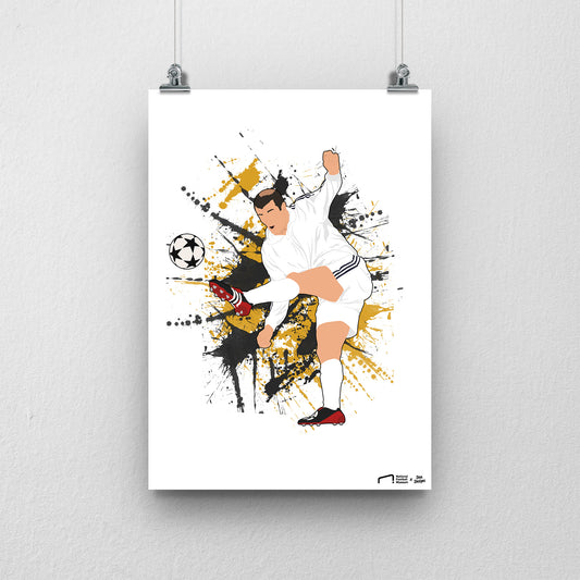 Zidane Real Madrid Print - DanDesignsGB