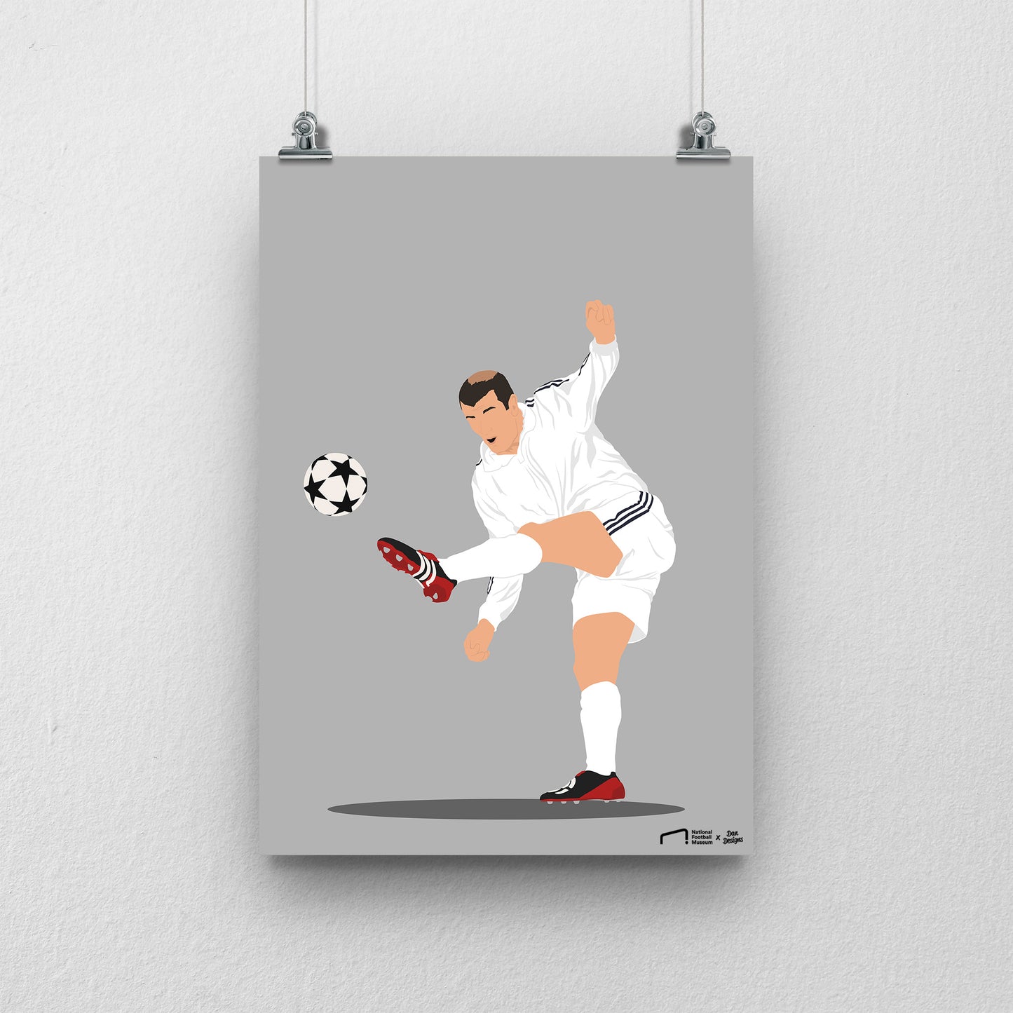 Zidane Real Madrid Print - DanDesignsGB