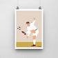 Zidane Real Madrid Print - DanDesignsGB