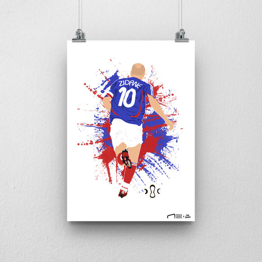 Zidane France Print - DanDesignsGB