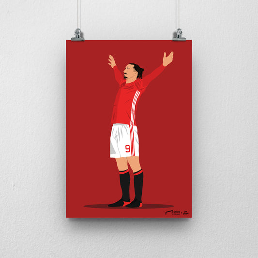 Zlatan Ibrahimovic Print - DanDesignsGB
