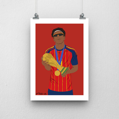 Lamine Yamal Spain Print - DanDesignsGB