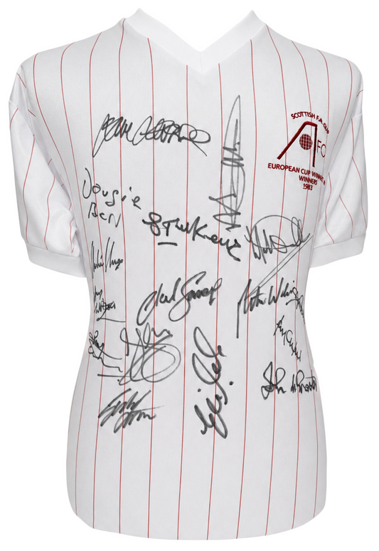 Aberdeen 1986 shirt signed by 16 