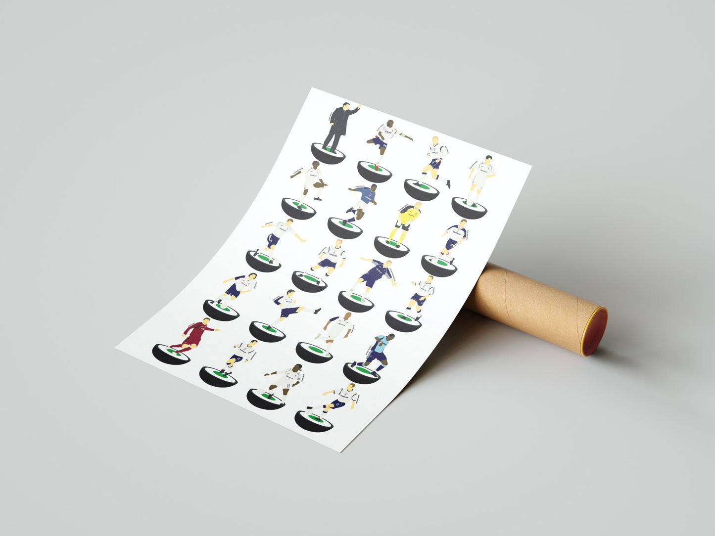 Bolton Wanderers Sam Allardyce years Subbuteo Print