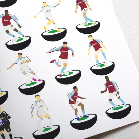 Aston Villa 2026 Europa League Subbuteo Print