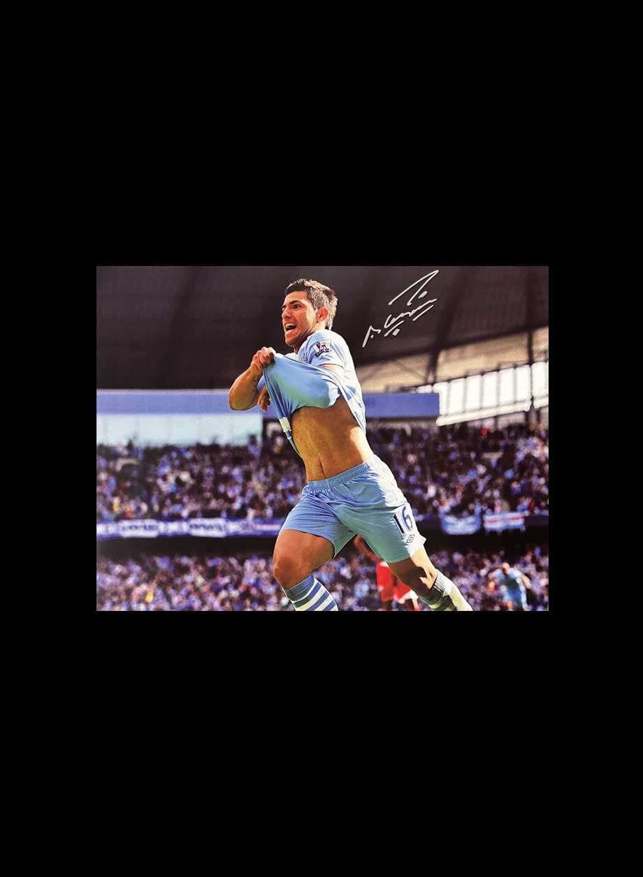 Sergio Aguero Signed Photo