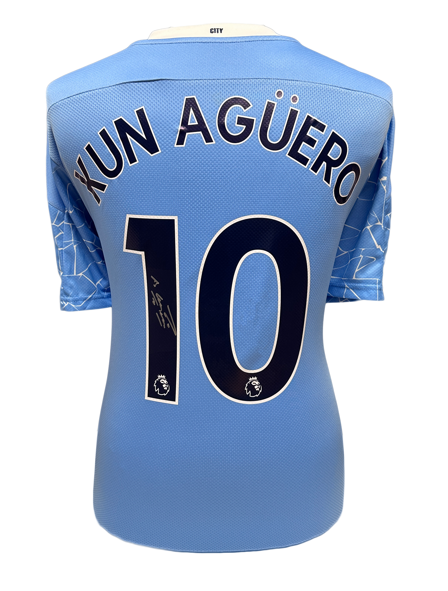 Sergio Aguero Signed Manchester City Shirt