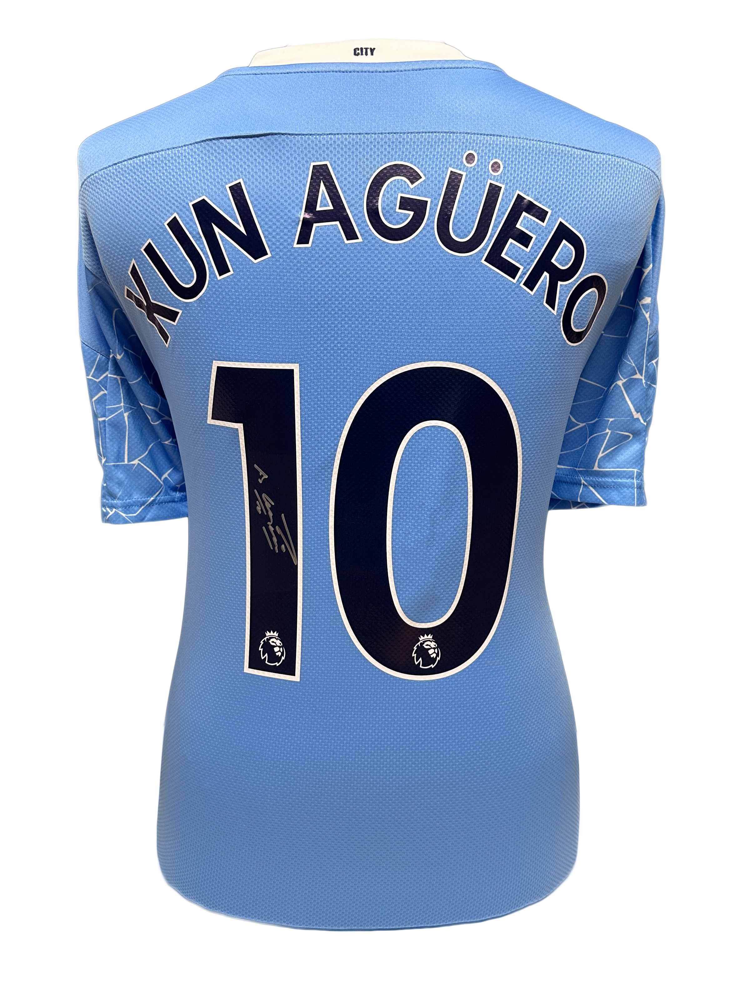 Sergio Aguero Signed Manchester City Shirt – National Football