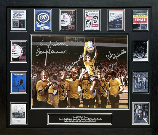 Arsenal 1971 Team Photo Signed by 10