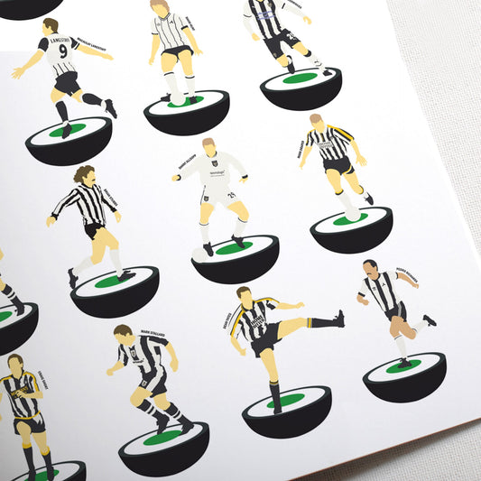 Notts County Legends Subbuteo Print